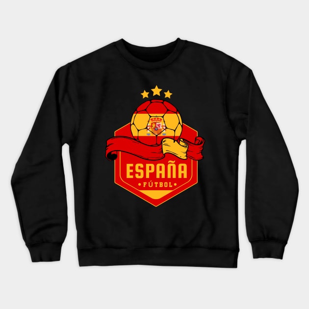 Espana Futbol Crewneck Sweatshirt by footballomatic